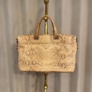 RARE Prada vintage python snake skin messenger bag